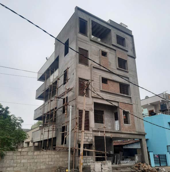 Construction work at Yelahanka by Dhrithi Construction